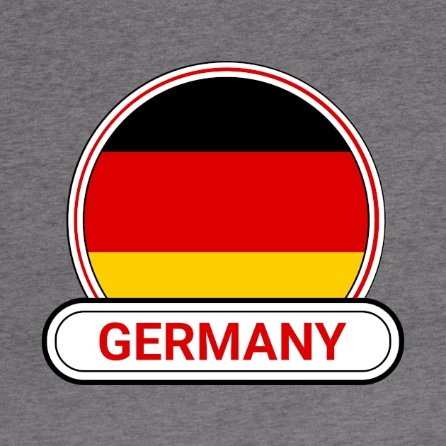 Germany Country Badge - Germany Flag by Yesteeyear